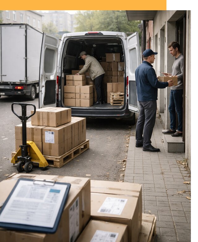 Доставка грузов от двери до двери с таможней от 46490 руб.