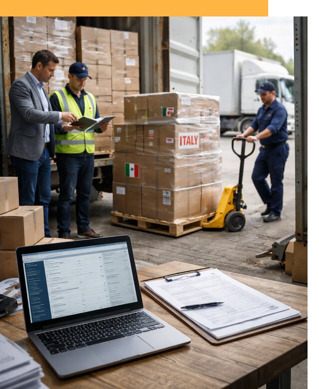 Доставка грузов из Италии: морские и авиаперевозки от 18596