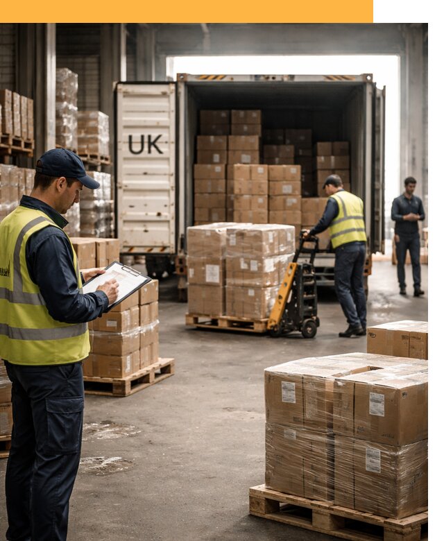 Доставка грузов из Великобритании с таможенным оформлением от 12914