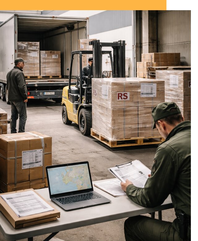 Доставка грузов в Сербию от 46490 руб, международные перевозки