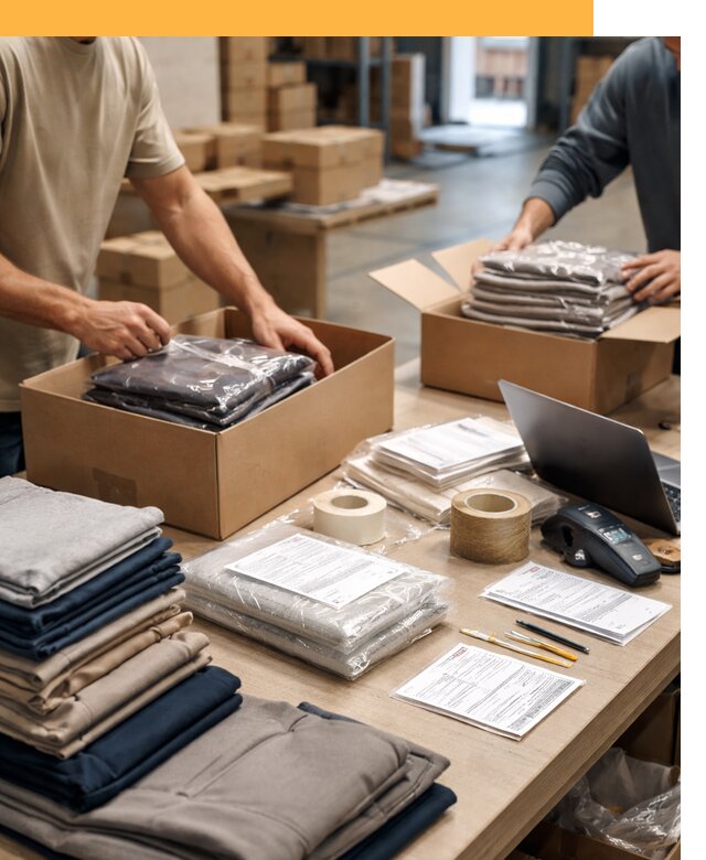 Перевозка одежды по миру от 7748 руб. с таможенным оформлением