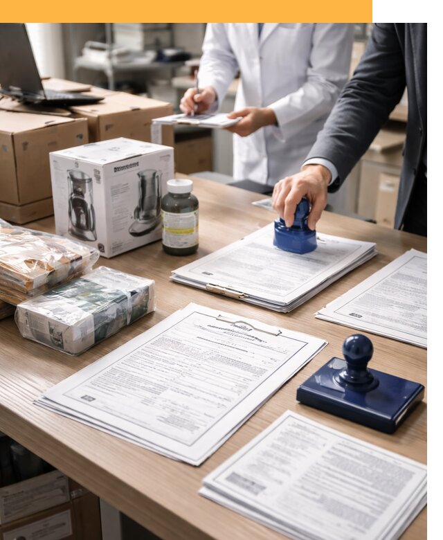 Сертификация импортных товаров от 12397 с таможенным сопровождением